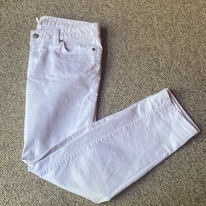 Loft modern straight white jeans